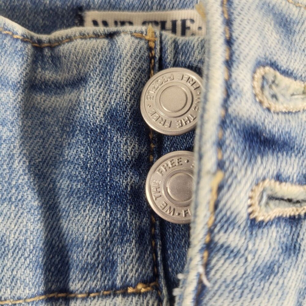 Free People We The Free Jayde Flare High Rise Jeans Women’s Size 30/10 Indigo - Picture 8 of 14